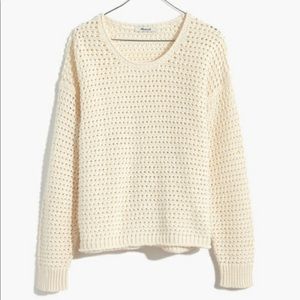 Madewell open stitch austen sweater